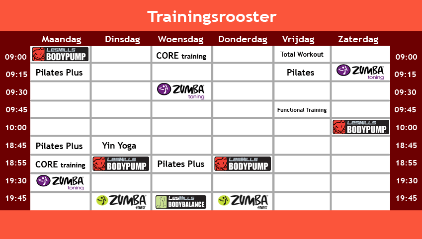 The Energy Factory trainingsrooster Maart 2023